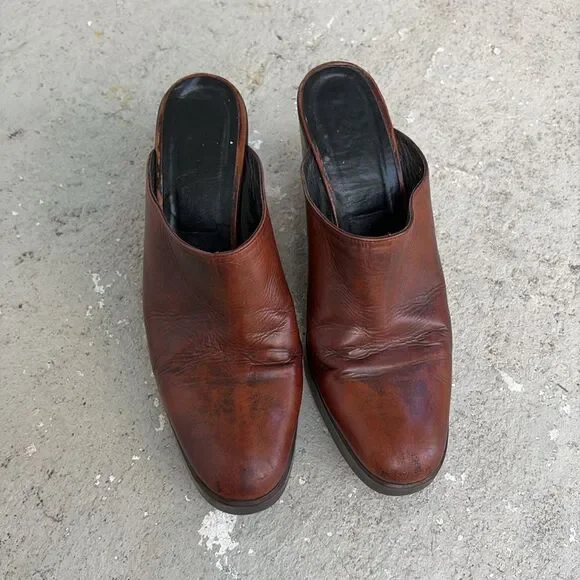 Robert Clergerie leather mules